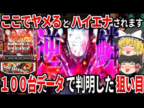 【確実に勝率が上がります】100台分のデータ分析して発見した『ゴッドイーター リザレクション』で勝つ方法がこちらです...【パチスロ】【スロット】