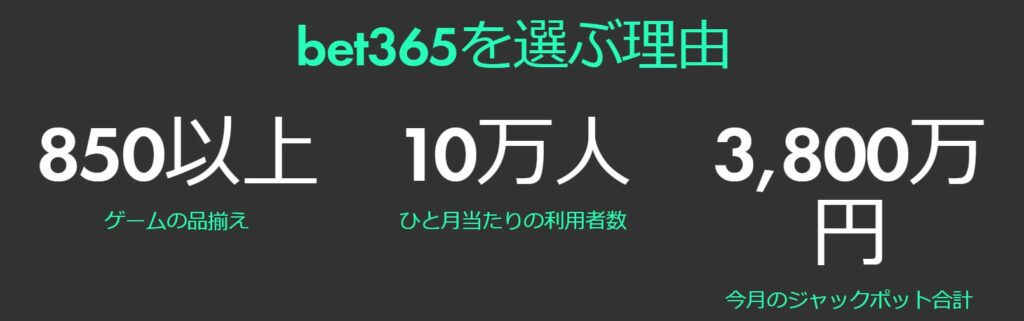 bet365（ベット365）を選ぶ理由