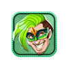 carnival queen green hair  symbol
