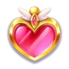 moon princess power of love heart symbol