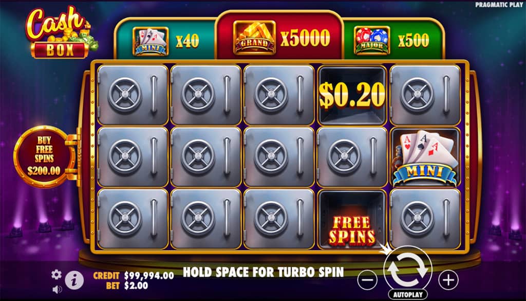 cash box stake casino slot