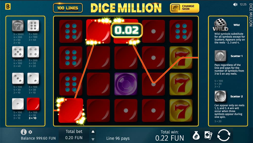 dice million stake casino slot