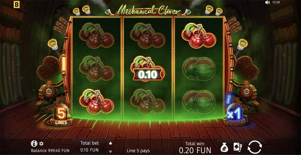 mechanical clover stake casino slot